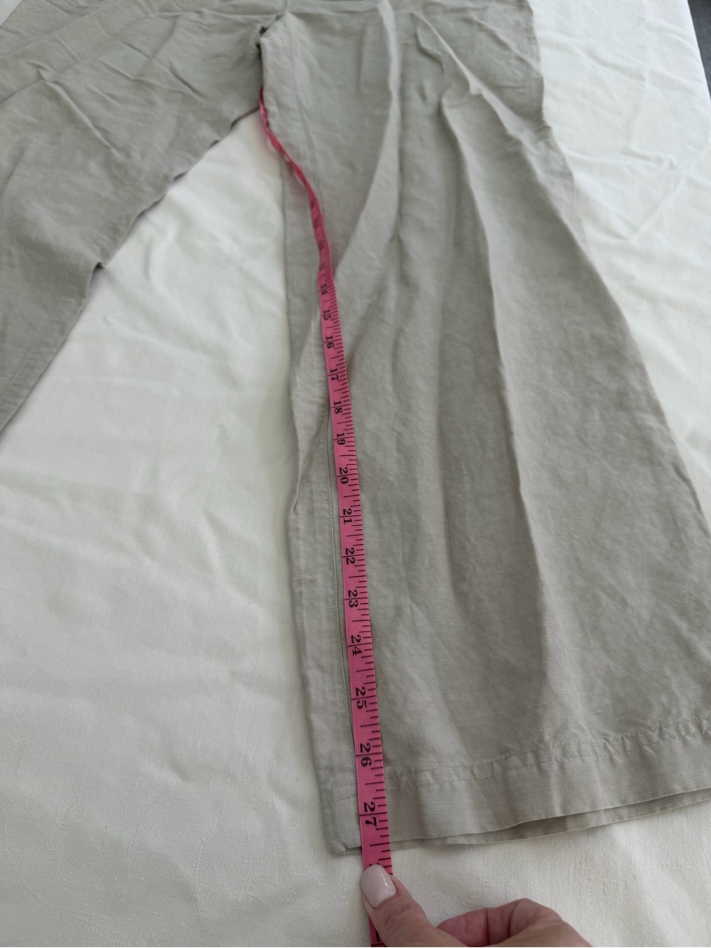 Tommy Bahama Lightweight Linen-Blend Khaki Trousers Sz 10 - Picture 7 of 9